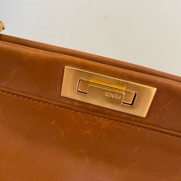 Fendi peekaboo interior python leather large - Picture 4 of 14